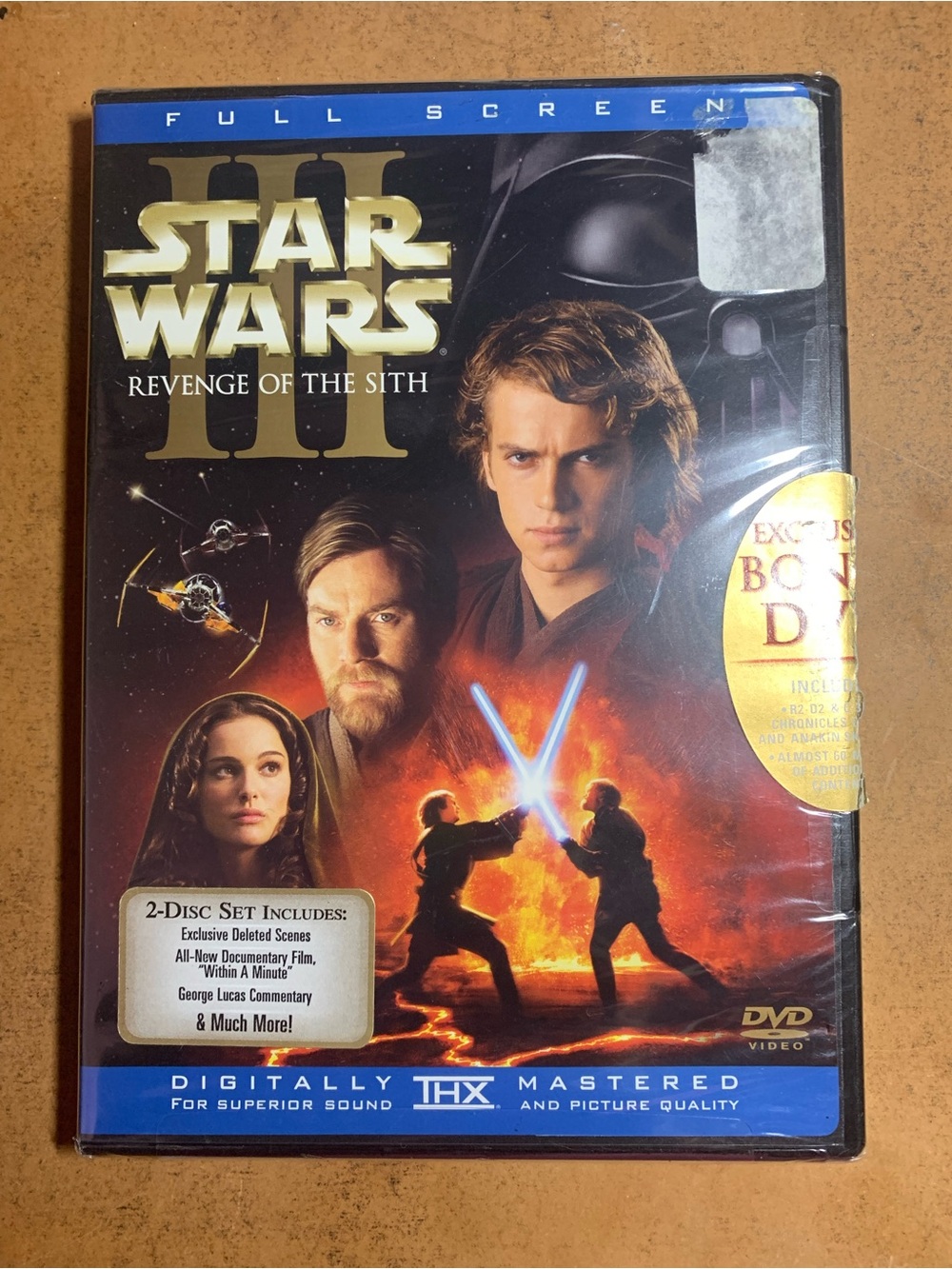 Star Wars Revenge of the Sith DVD — Blue, Gold, Red